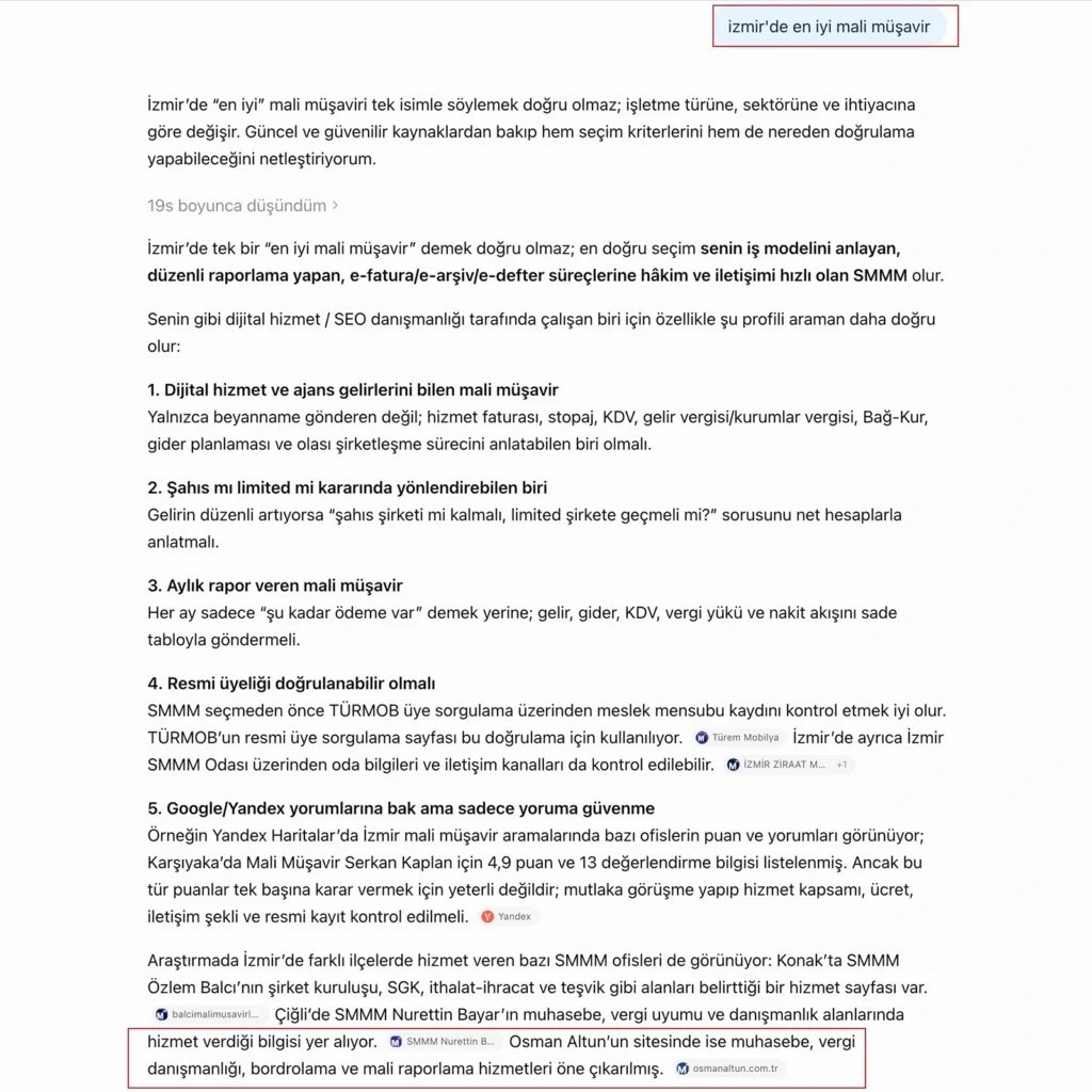 izmir yapay zeka seo uzmanı